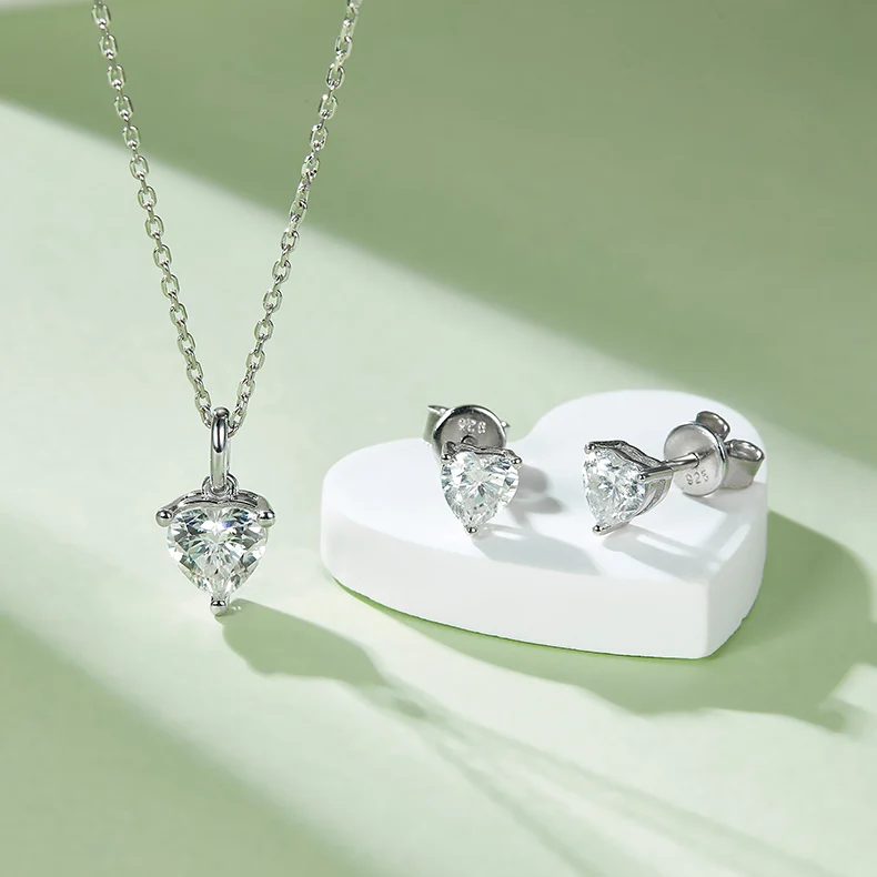 Heart jewelry set