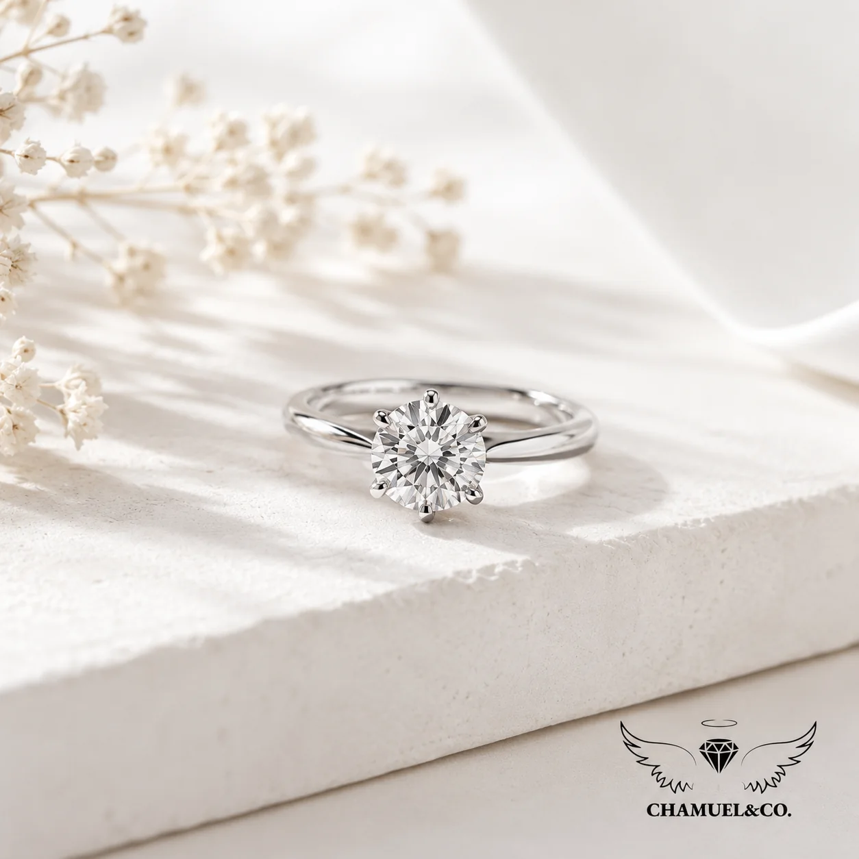 Chamuel & Co. Heritage Solitaire engagement ring
